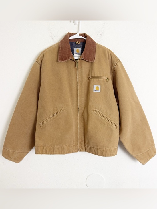 Carhartt Other - Carhartt vintage USA J001 BRN Detroit corduroy collar jacket